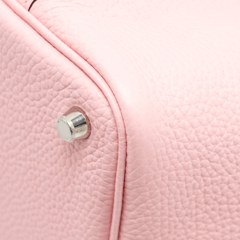 Hermes Picotin 18 Lock Bag Clemence 3Q Rose Sakura SHW Stamp B