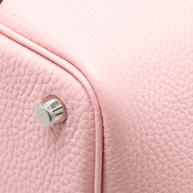 Hermes Picotin 18 Lock Bag Clemence 3Q Rose Sakura SHW Stamp B