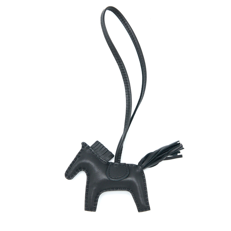 Hermes Rodeo PM Bag Charm So Black Stamp D