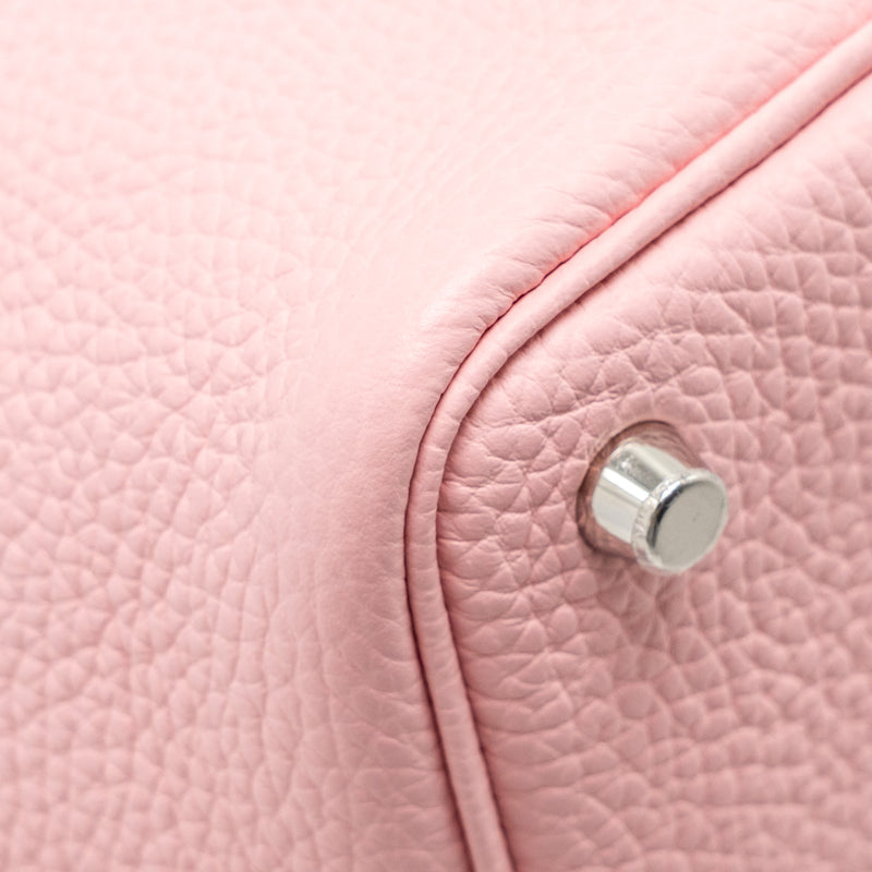 Hermes Picotin 18 Lock Bag Clemence 3Q Rose Sakura SHW Stamp B