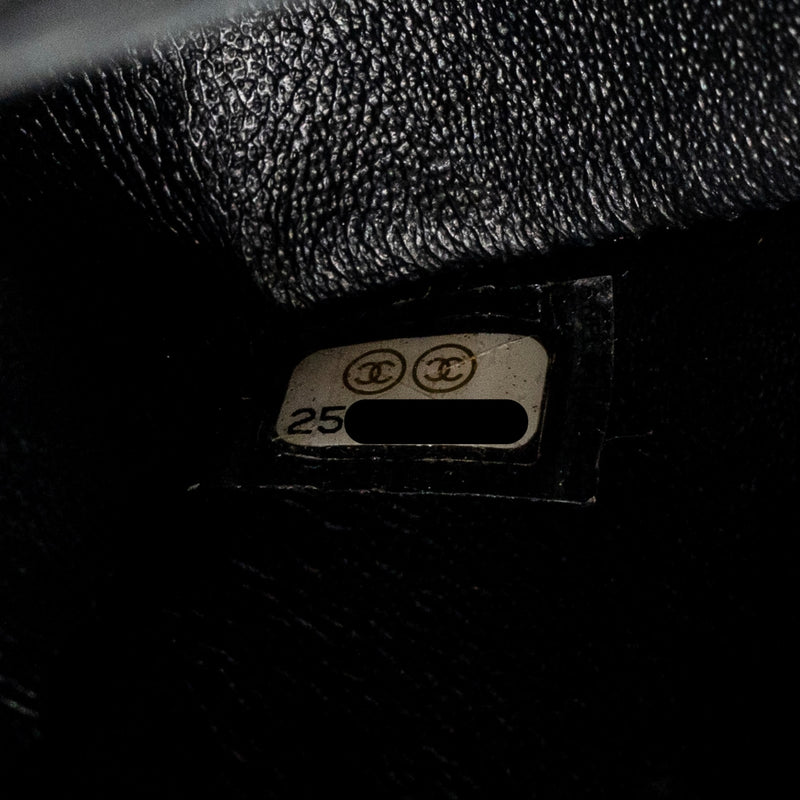 Chanel Mini Rectangular Flap Bag Caviar Iridescent Black SHW