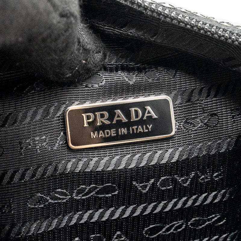 Prada Re-Edition Mini Bag Sequin Argento SHW