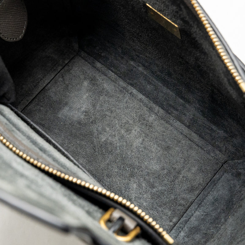 Celine Micro Belt Bag Calfskin Dark Grey GHW