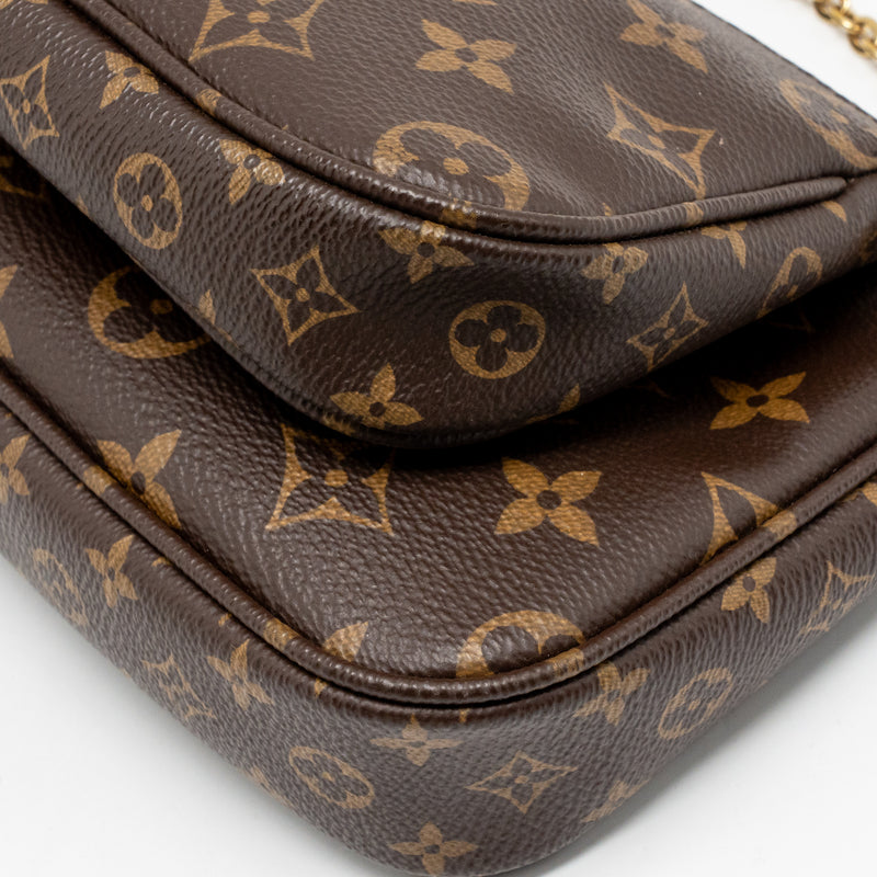 Louis Vuitton Multi Pochette Accessoires Monogram Canvas Khaki GHW