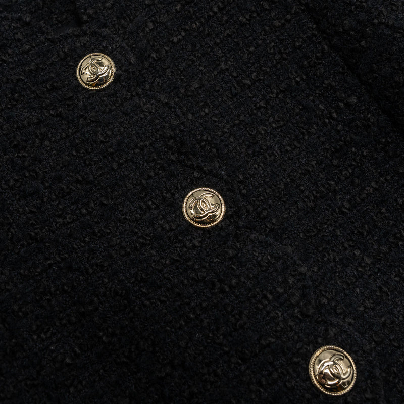 Chanel 20k Size 34 Jacket Wool/Silk Black