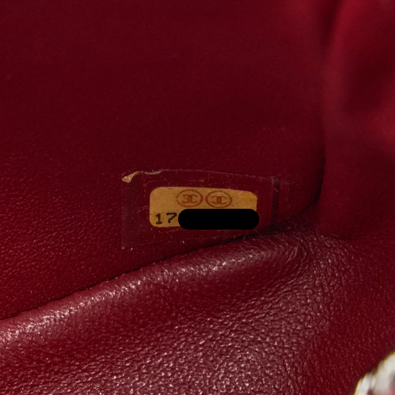 Chanel Mini Rectangular Flap Bag Caviar Red SHW
