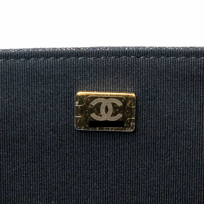 Chanel 23S flap backpack denim dark blue Brushed GHW (microchip)