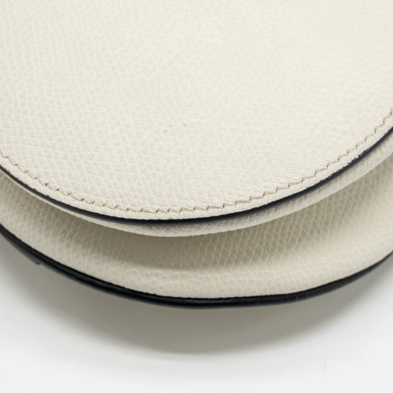 Dior Mini Saddle Bag calfskin white GHW