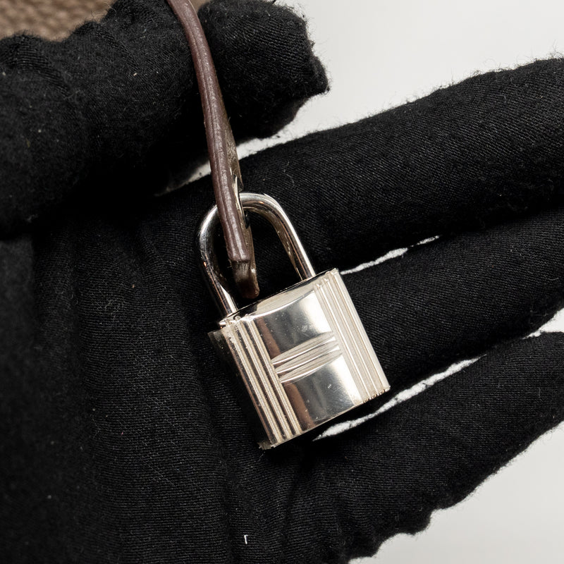 Hermes Picotin 22 Lock Bag Clemence Etoupe SHW Stamp C