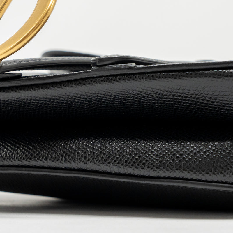 Dior Mini Saddle Bag Calfskin Black GHW