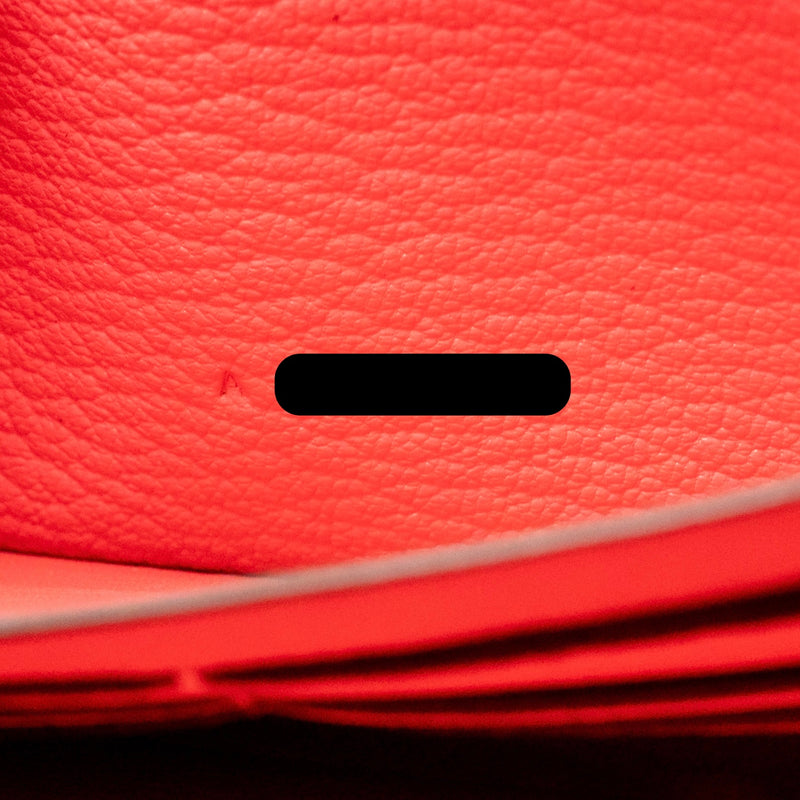 Hermes Kelly Long Wallet Chèvre Mysore Rose Lipstick GHW Stamp A