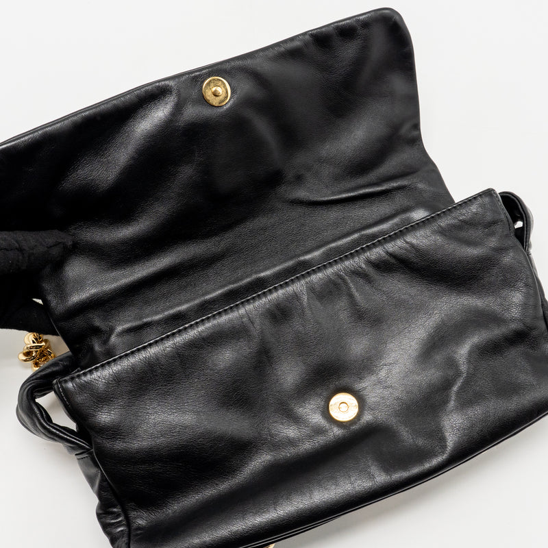 Chanel Rodeo Drive Flap Bag Calfskin Black GHW