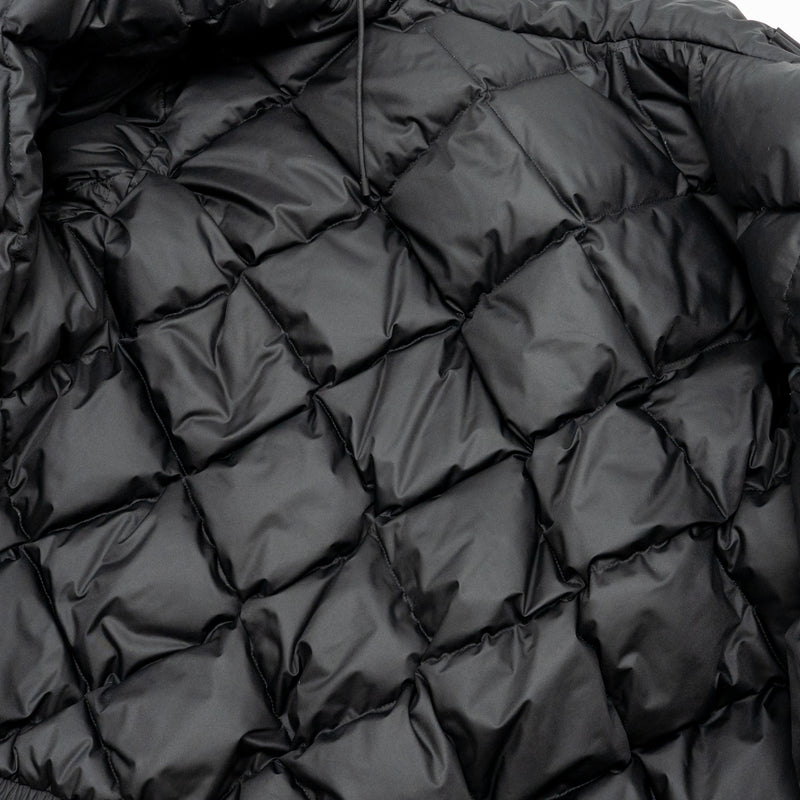 Hermes Size 36 Doudoune Courte Jacket Polyester Toile Plume Black