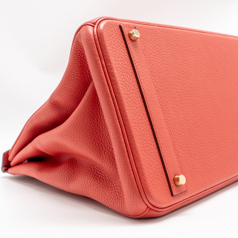 Hermes Birkin 40 Clemence Bougainvillier GHW Stamp Square M