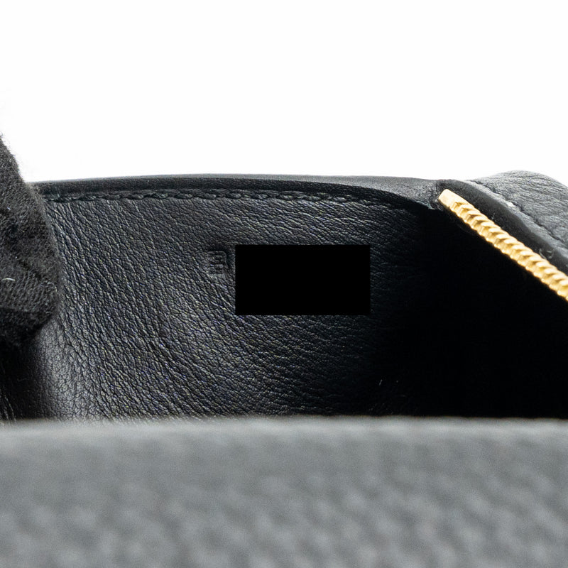 Hermes Mini Lindy Clemence Black GHW Stamp B