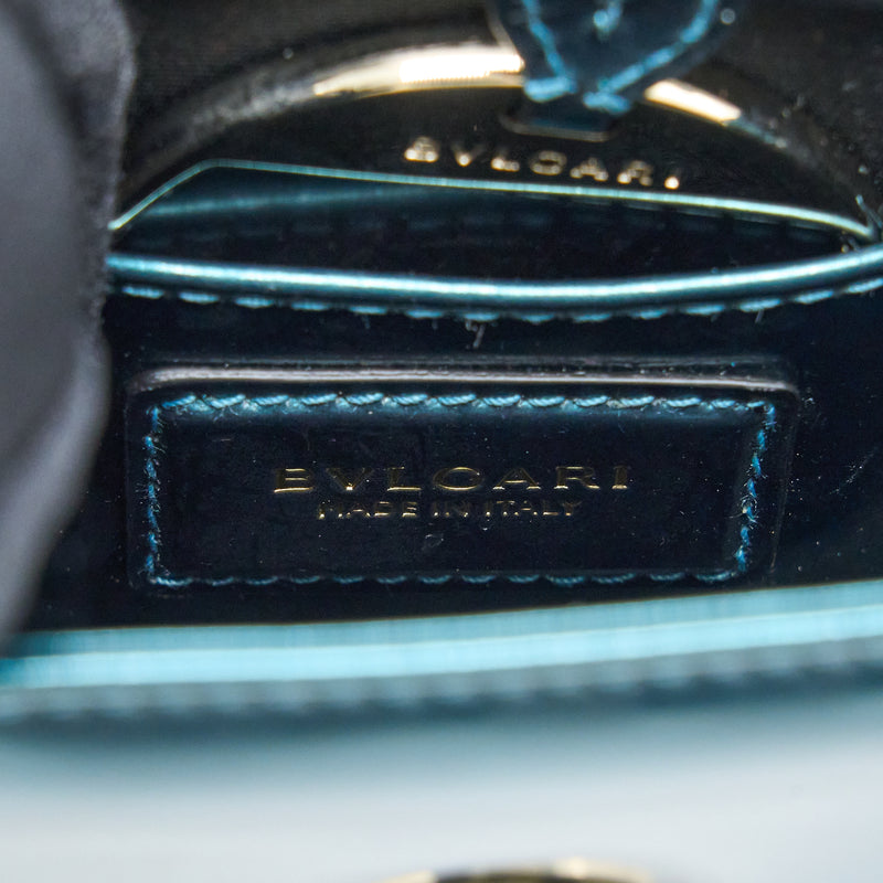 Bvlgari Serpenti Forever Crossbody Bag Patent Green LGHW