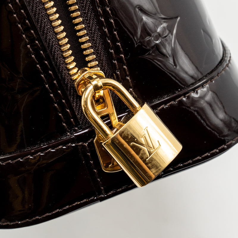 Louis Vuitton Alma BB Monogram Patent Leather Amatante GHW