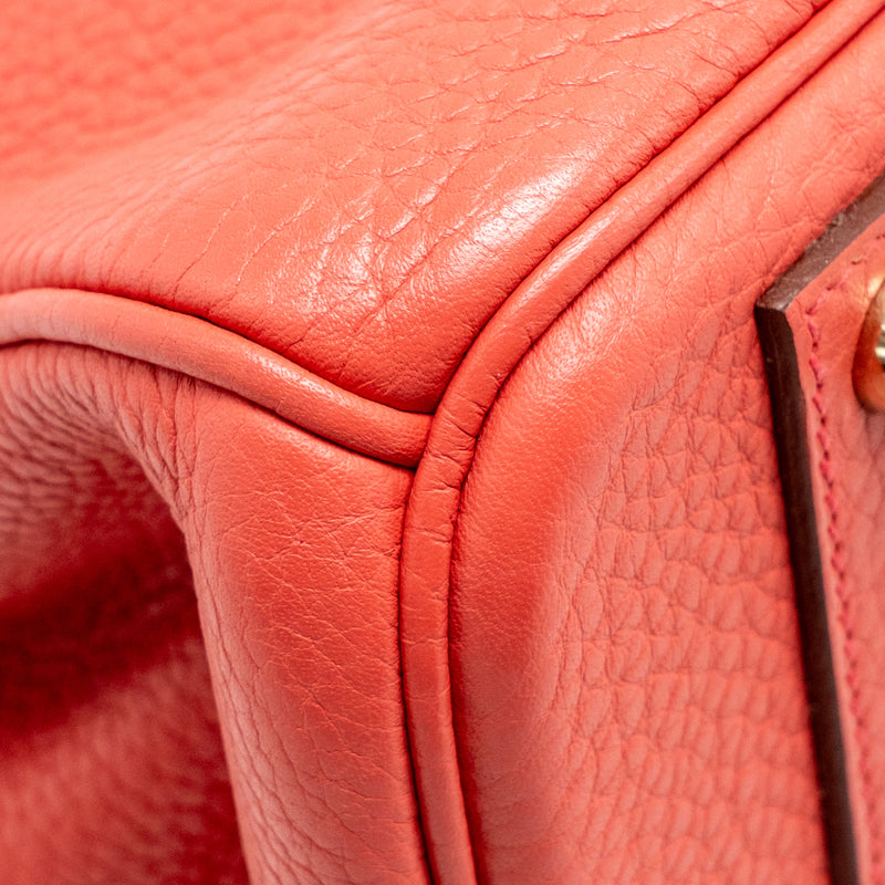 Hermes Birkin 40 Clemence Bougainvillier GHW Stamp Square M