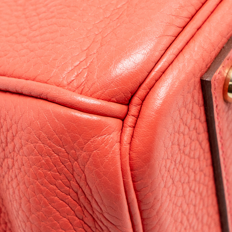 Hermes Birkin 40 Clemence Bougainvillier GHW Stamp Square M