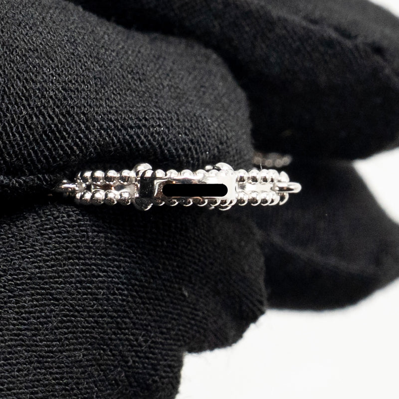 Van Cleef & Arpels Vintage Alhambra Bracelet 5 Motifs White Gold/Diamonds/Onyx