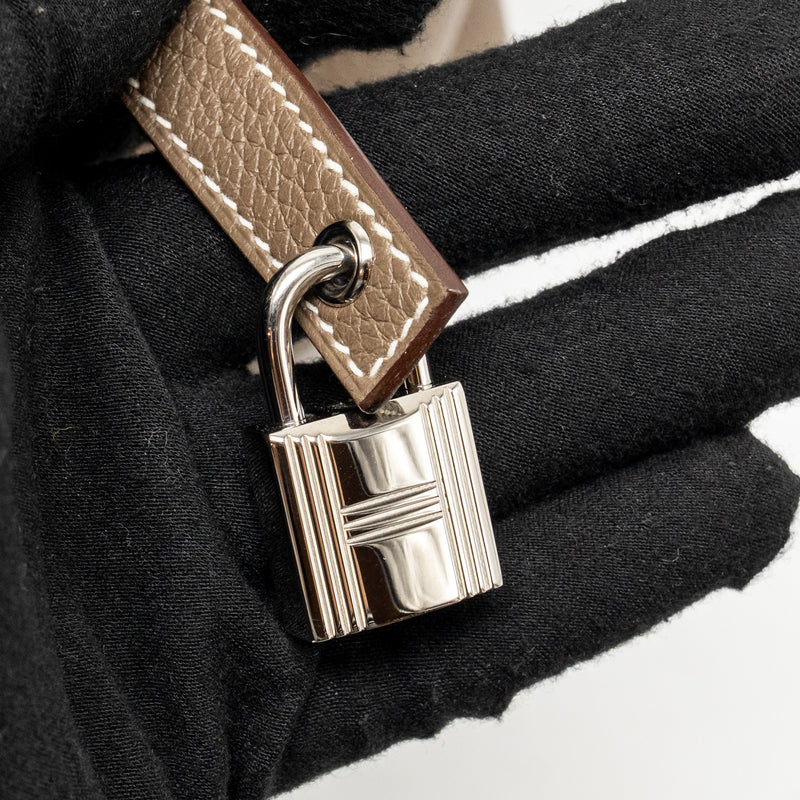Hermes Picotin 18 Lock Bag clemence Etoupe SHW stamp Z