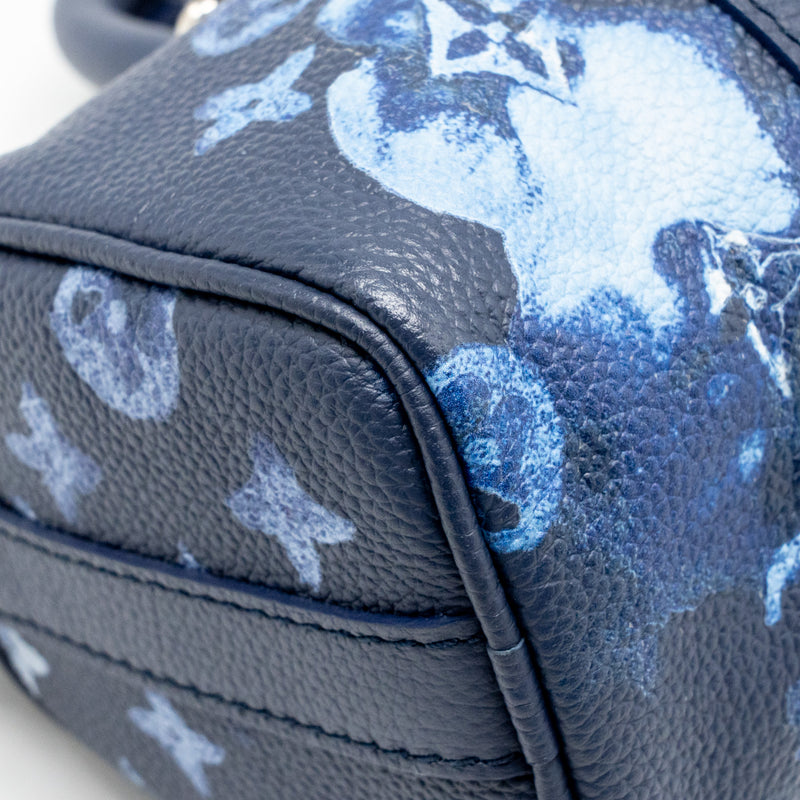 Louis Vuitton Keepall XS calfskin watercolour navy SHW