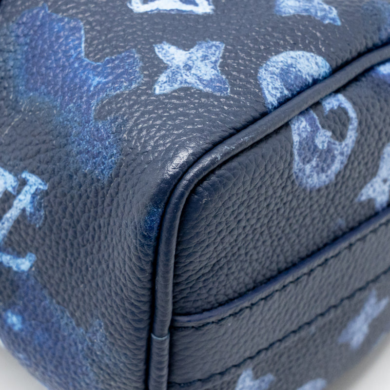 Louis Vuitton Keepall XS calfskin watercolour navy SHW
