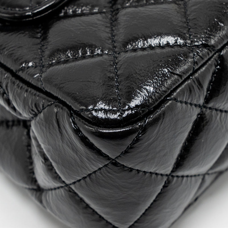 Chanel 23C Small Hobo Bag Shiny Calfskin Black Brushed GHW (Microchip)