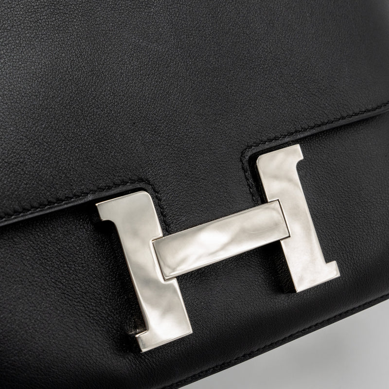 Hermes constance 24 Swift black SHW stamp square O