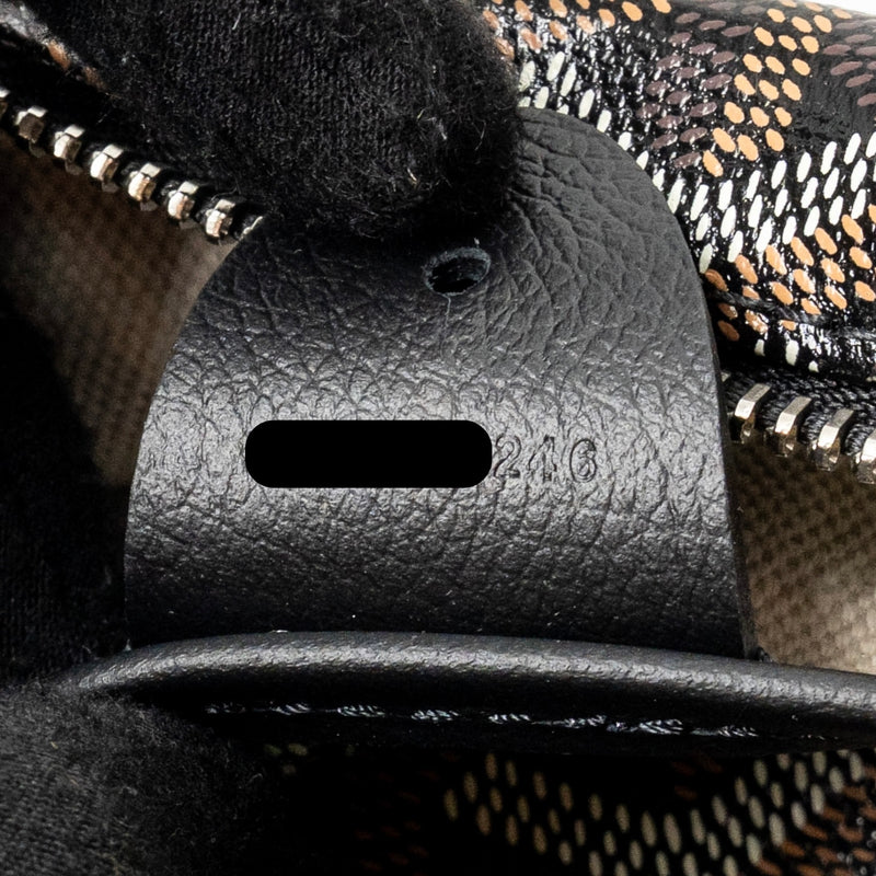 Goyard Artois Medium Handbag Goyardine Canvas/Calfskin Black SHW