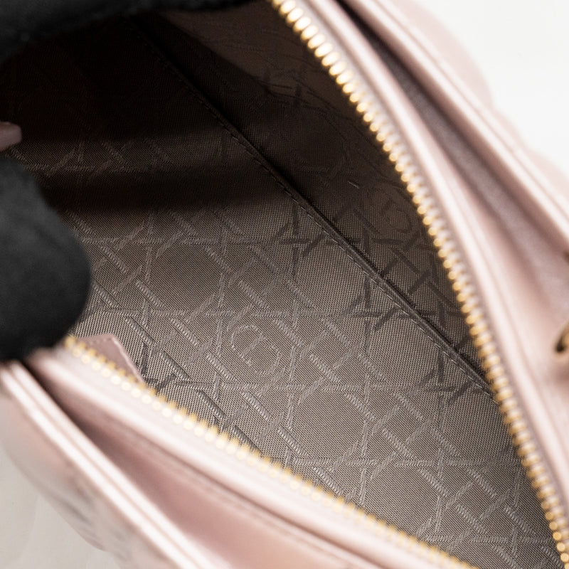 Dior Medium Lady Dior Lambskin Iridescent Pink LGHW