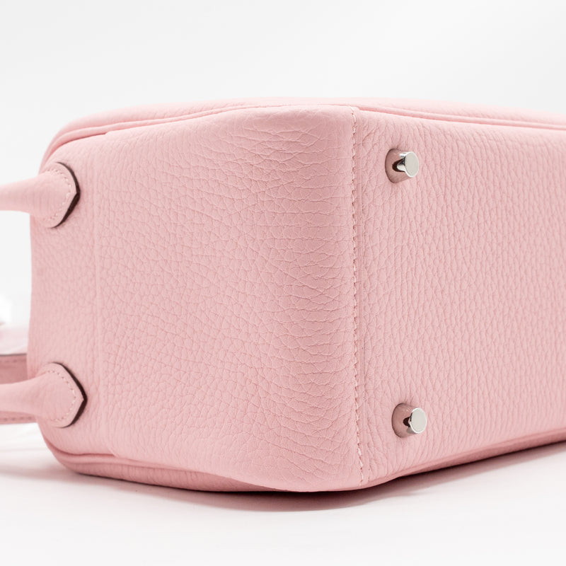 Hermes mini lindy II clemence 3Q rose sakura SHW stamp K