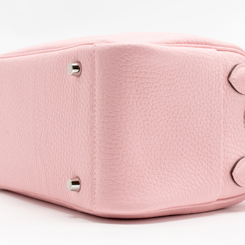 Hermes mini lindy II clemence 3Q rose sakura SHW stamp K