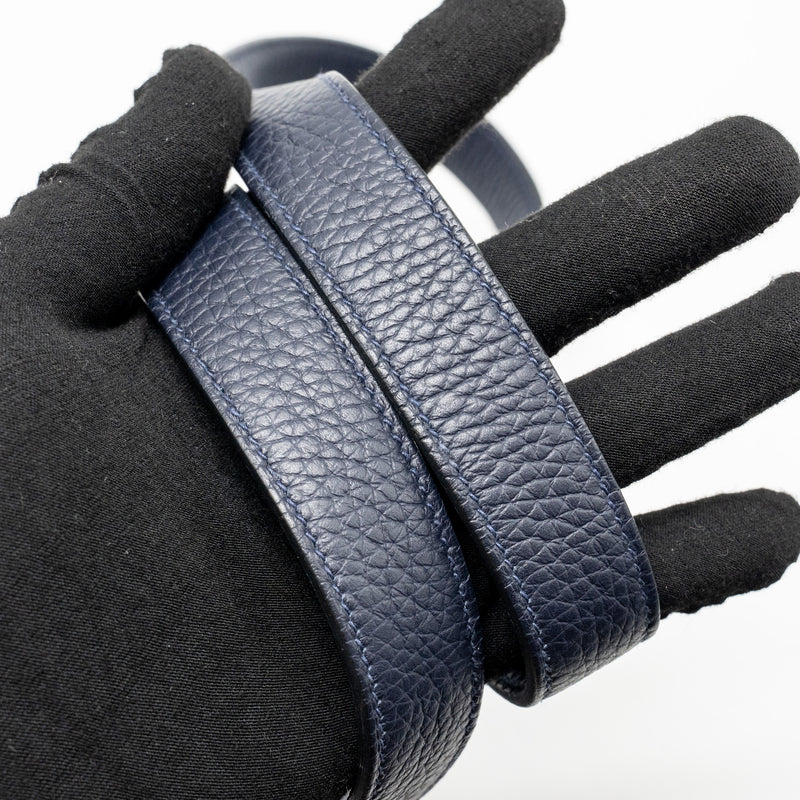 Hermes Mini Lindy Clemence Blue Nuit GHW Stamp B