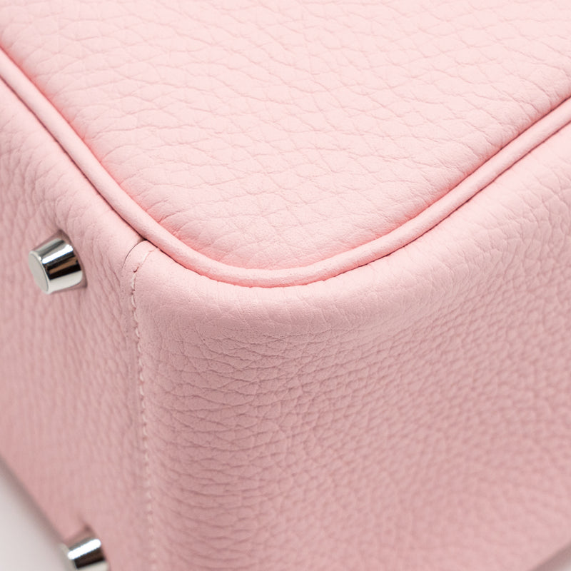 Hermes mini lindy II clemence 3Q rose sakura SHW stamp K