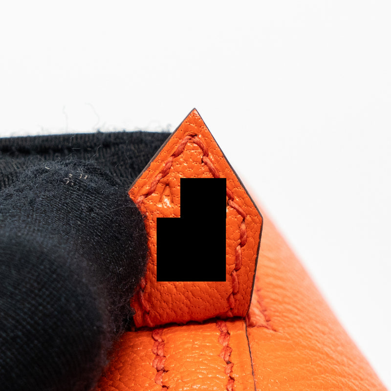 Hermes Mini Bolide Chevre Mysore Poppy Orange GHW Stamp A