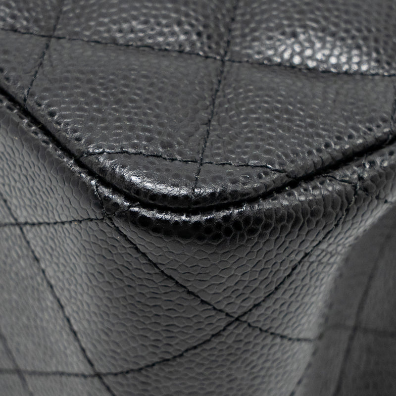 CHANEL Jumbo Classic Double Flap Bag Caviar Black GHW