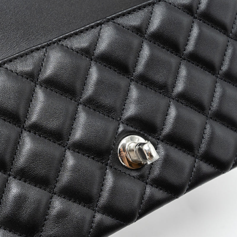 Chanel Classic Mini Rectangular Flap Bag Lambskin Black SHW (microchip)