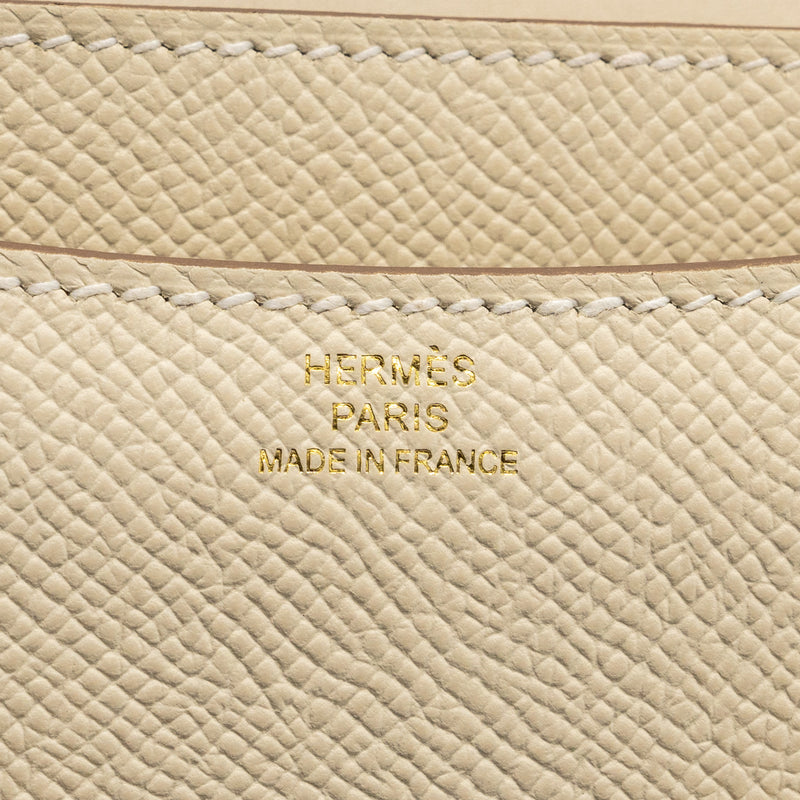 Hermes mini constance Epsom Craie GHW Stamp B