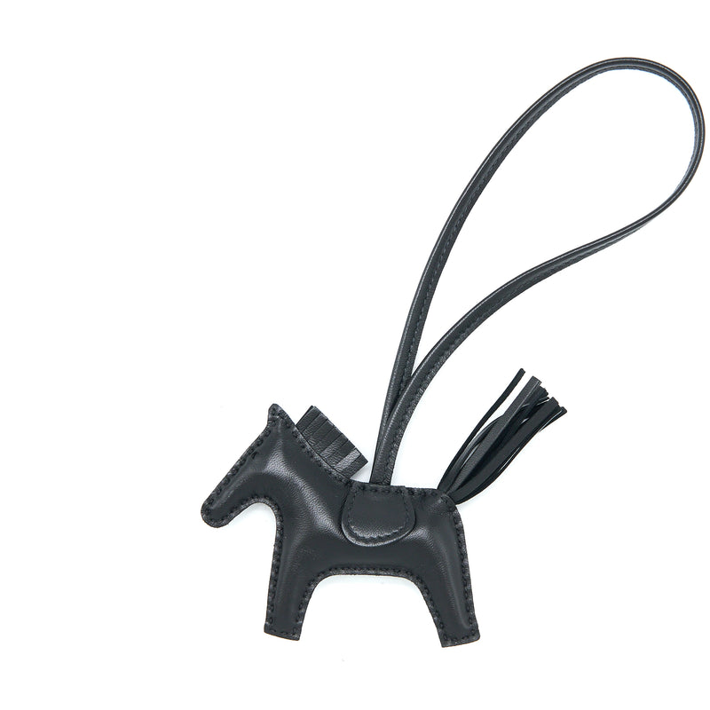 Hermes Rodeo PM Bag Charm So Black Stamp Z