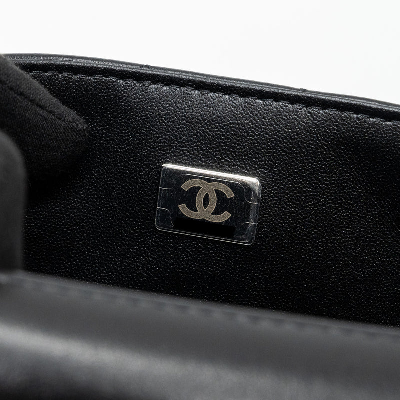 Chanel Classic Mini Rectangular Flap Bag Lambskin Black SHW (microchip)