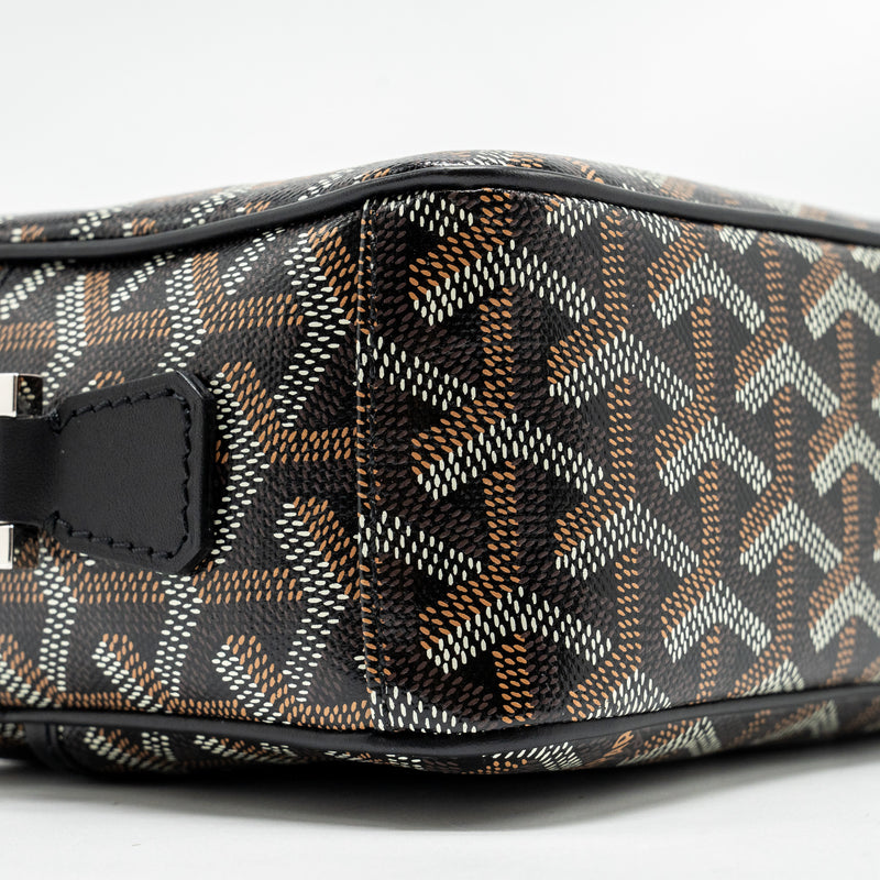 Goyard Cap Vert PM Crossbody Bag Goyardine Canvas/Leather Black SHW
