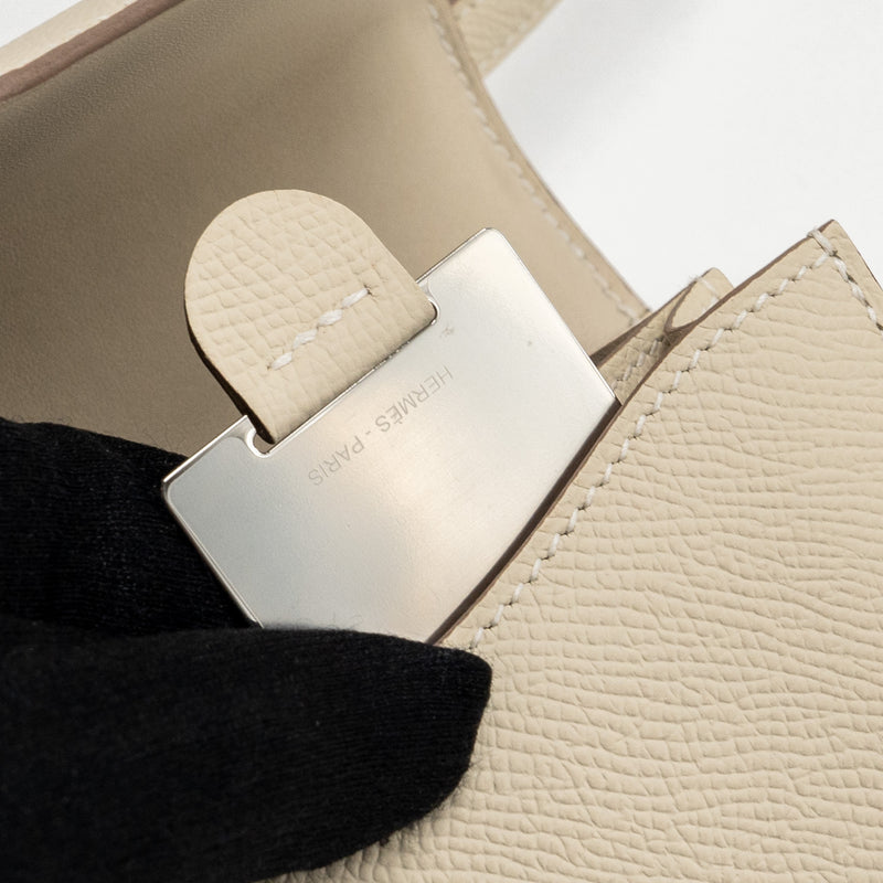 Hermes mini constance Epsom Craie GHW Stamp B