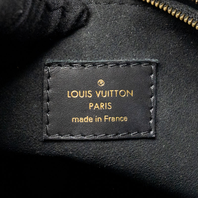 Louis Vuitton Onthego Pm Monogram Empreinte Leather Black GHW