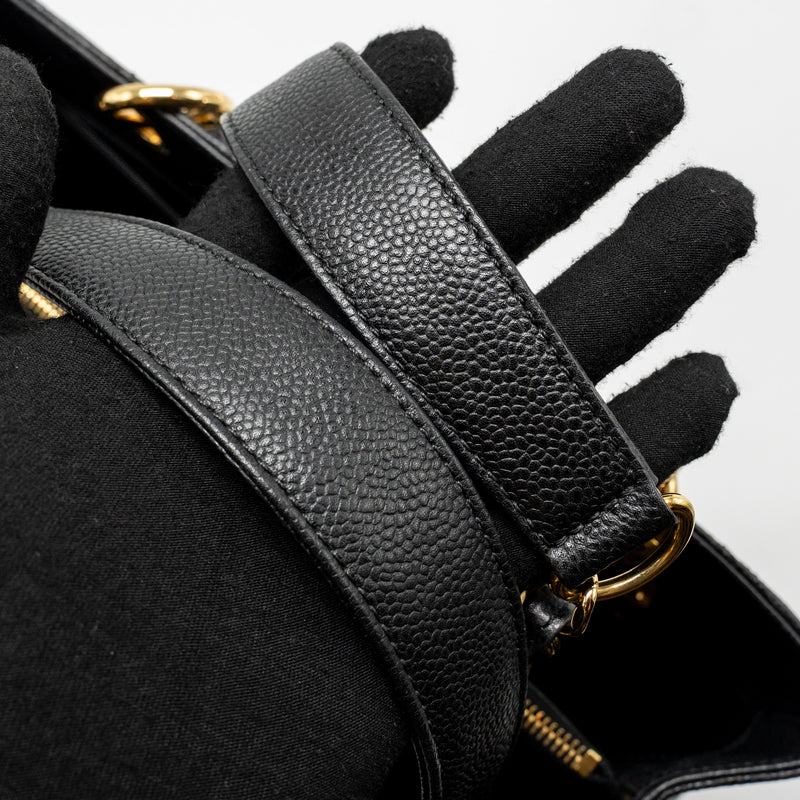 Chanel Grand Shopping Tote / GST Caviar Black GHW
