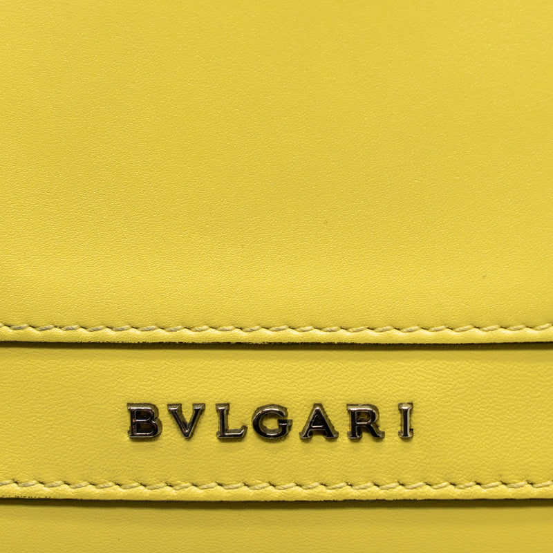 Bvlgari Serpenti Forever Crossbody Bag Calfskin Yellow Ruthenium Hardware