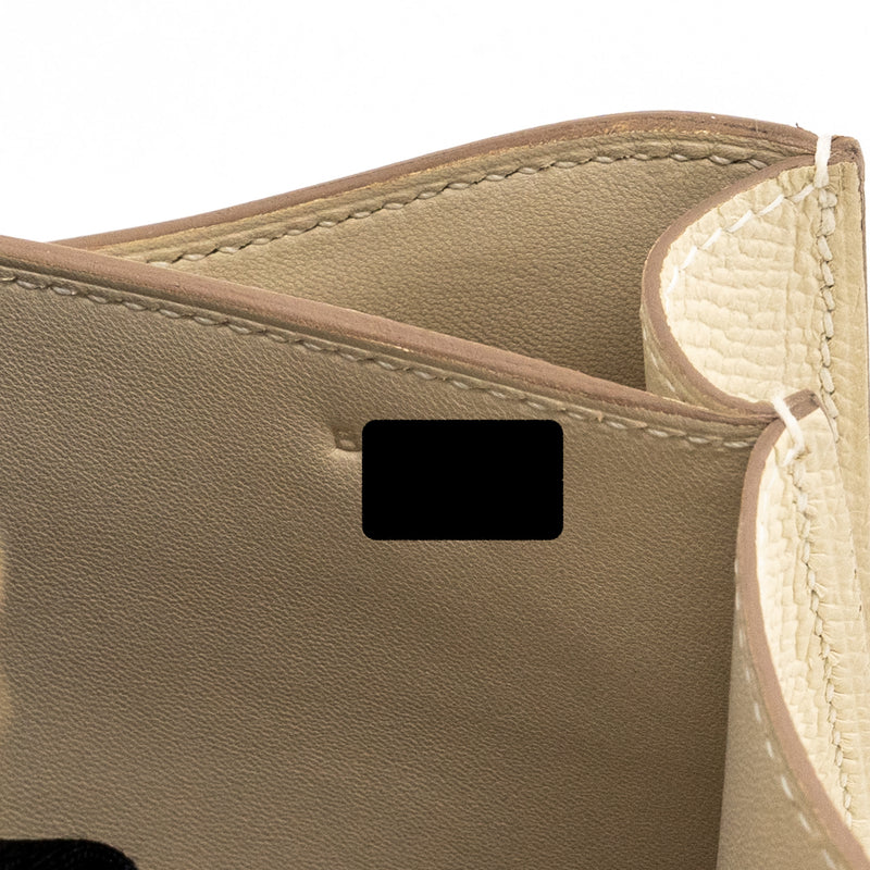 Hermes mini constance Epsom Craie GHW Stamp B