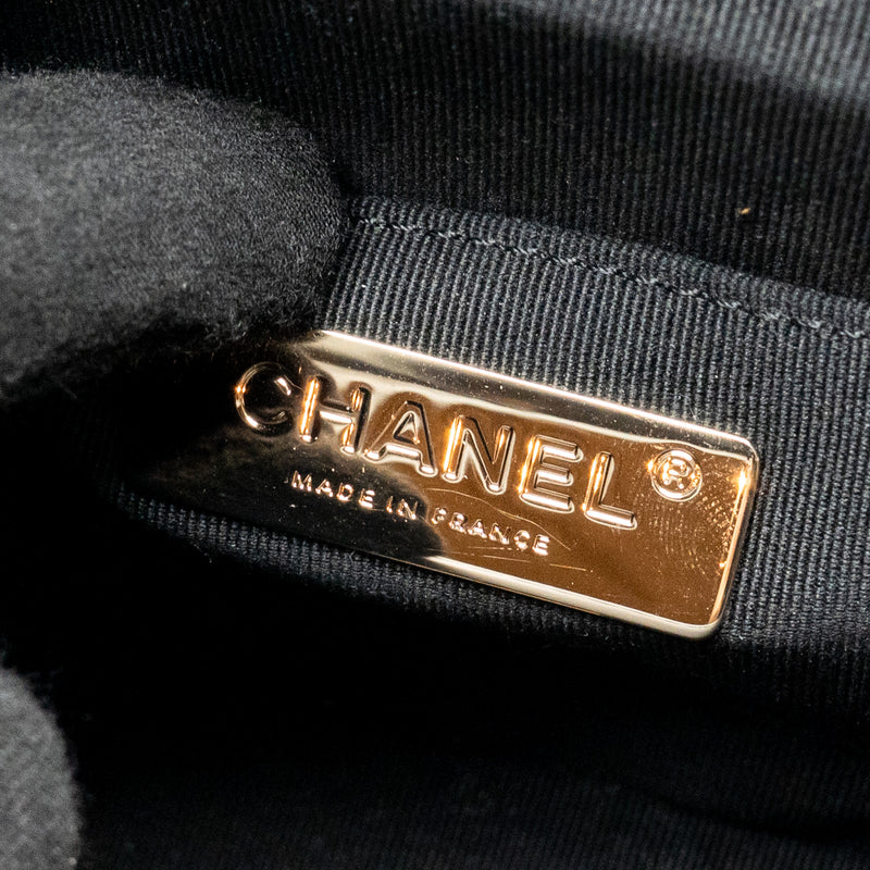 Chanel flap vanity with chain lambskin black LGWH (microchip)