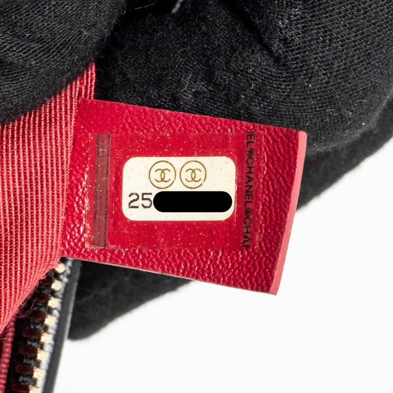 Chanel Small Gabrielle Hobo Bag calfskin Black Multicolor hardware