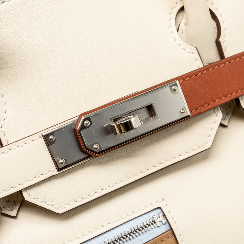 Hermes Birkin 30 Colormatic Swift Nata/Chai/Cuivre/Lime/Mauve SHW Stamp U
